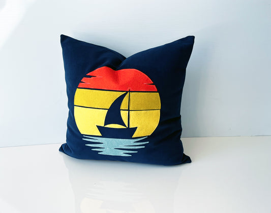 "Sail With Me" Decorative Pillow Cover