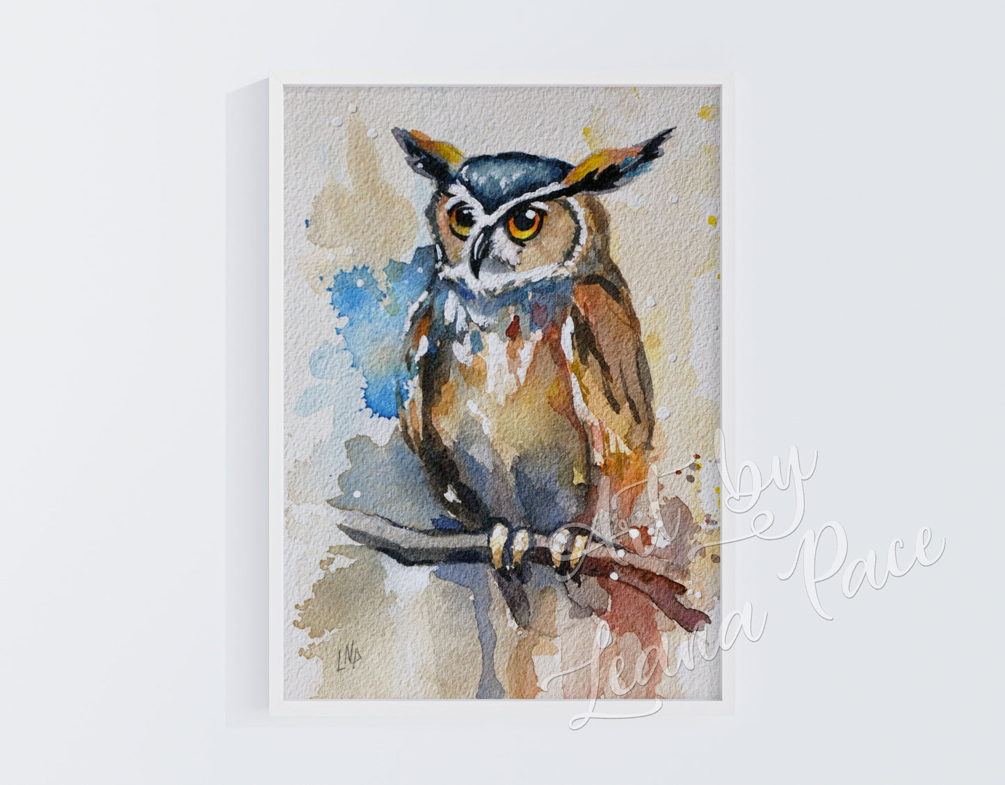 "Keeper of the Night" - Original Watercolor Painting