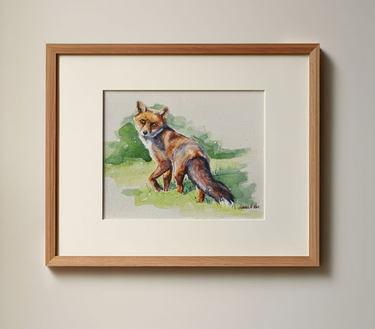 "Looking Back" - Original Watercolor Painting