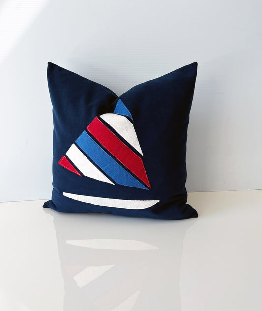 Sunfish Sailboat Decorative Pillow Cover