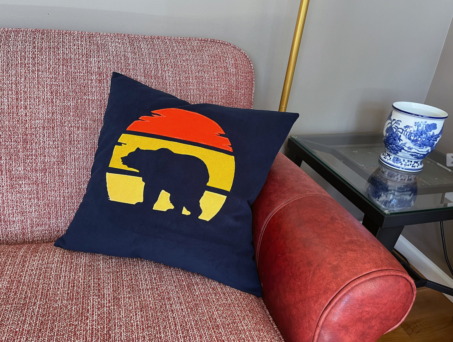 Rustic Wilderness Decorative Pillow Cover - Bear