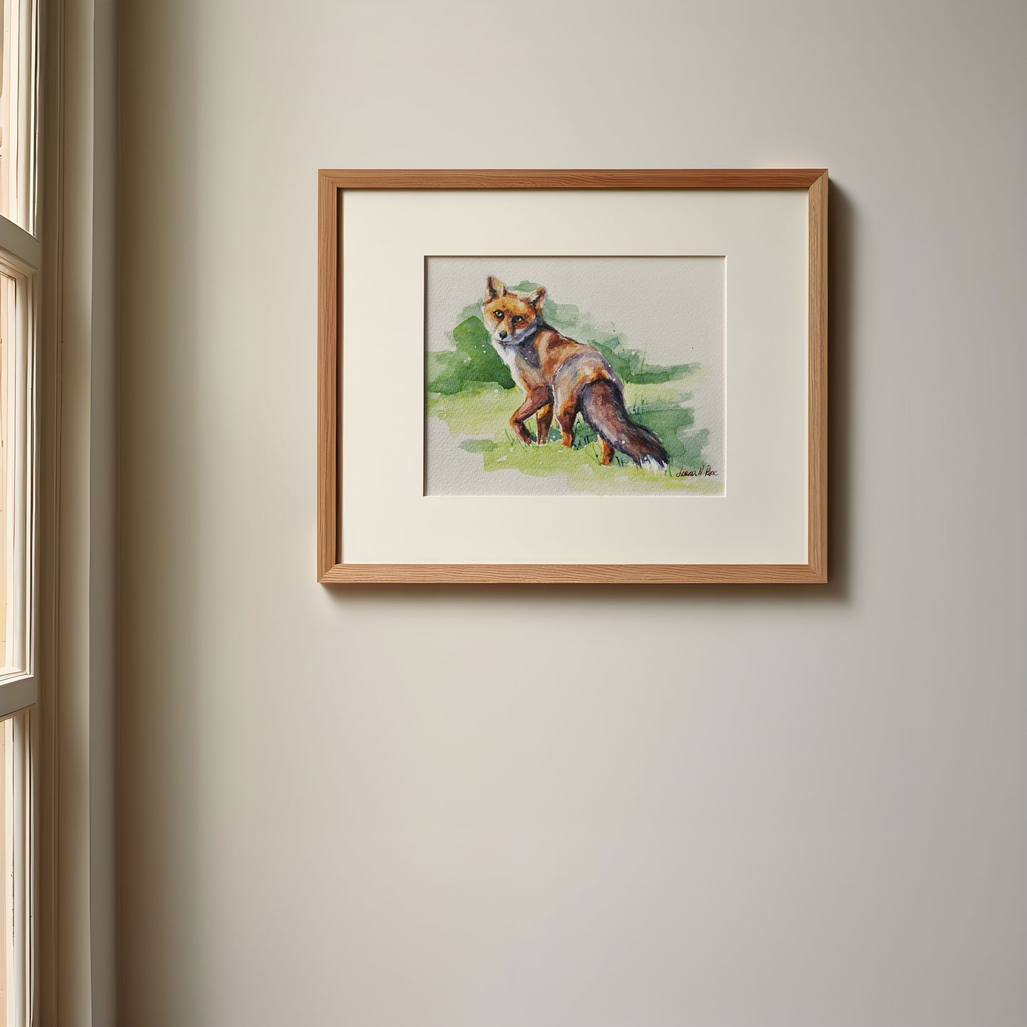 "Looking Back" - Original Watercolor Painting