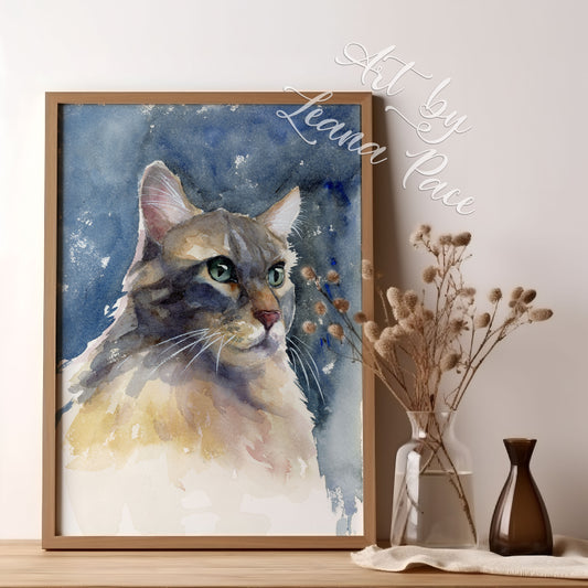 What's On Your Mind - Original Watercolor Print