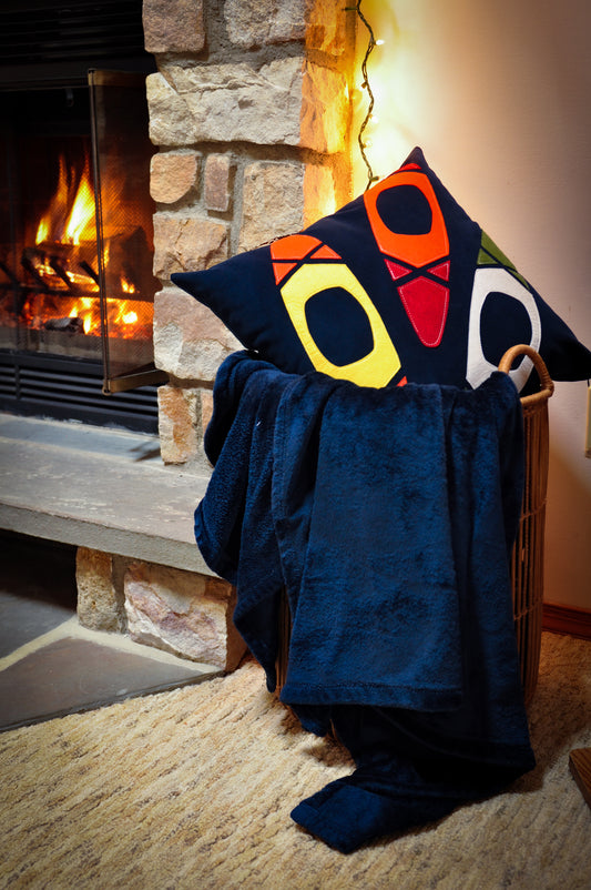 "Let's Go Kayaking" Decorative Pillow Cover