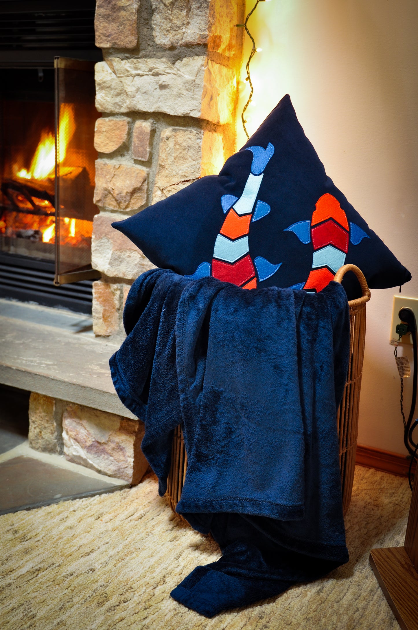 Colorful Fish Pillow Cover