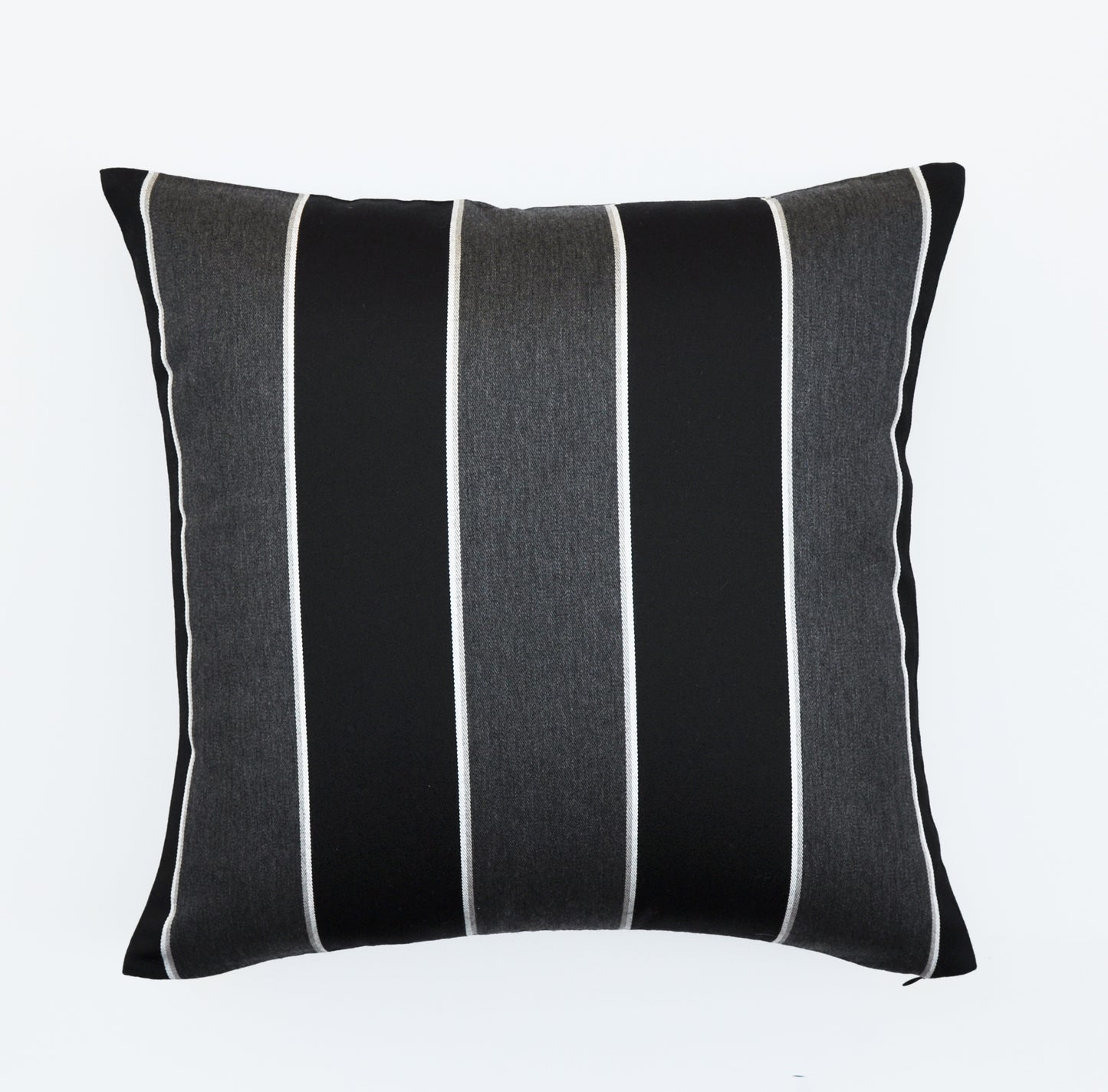 Black and White Striped Pillow Cover - Made With Sunbrella® Fabric