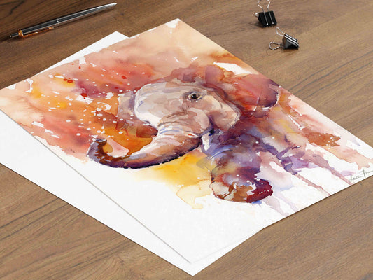 The Splash - Original Watercolor Print