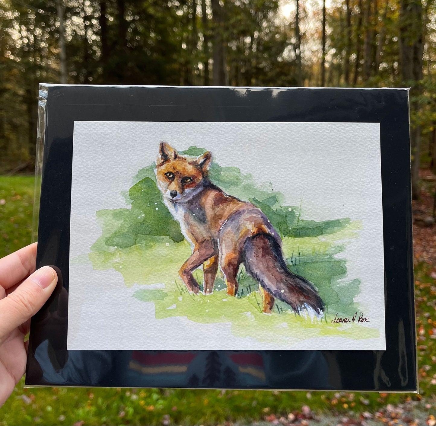 "Looking Back" - Original Watercolor Painting