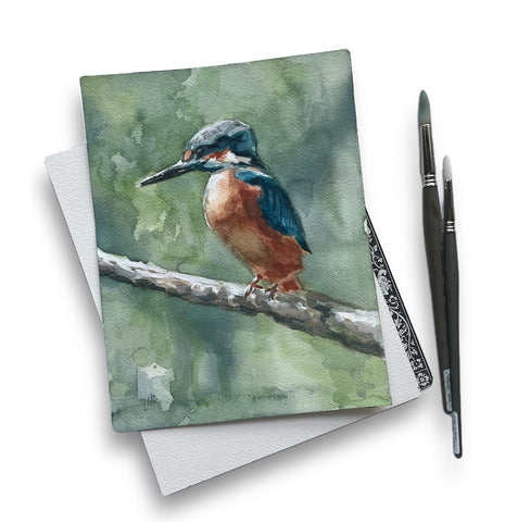 "Kingfisher" - Original Watercolor Painting
