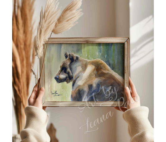 Into the Wild - original watercolor print