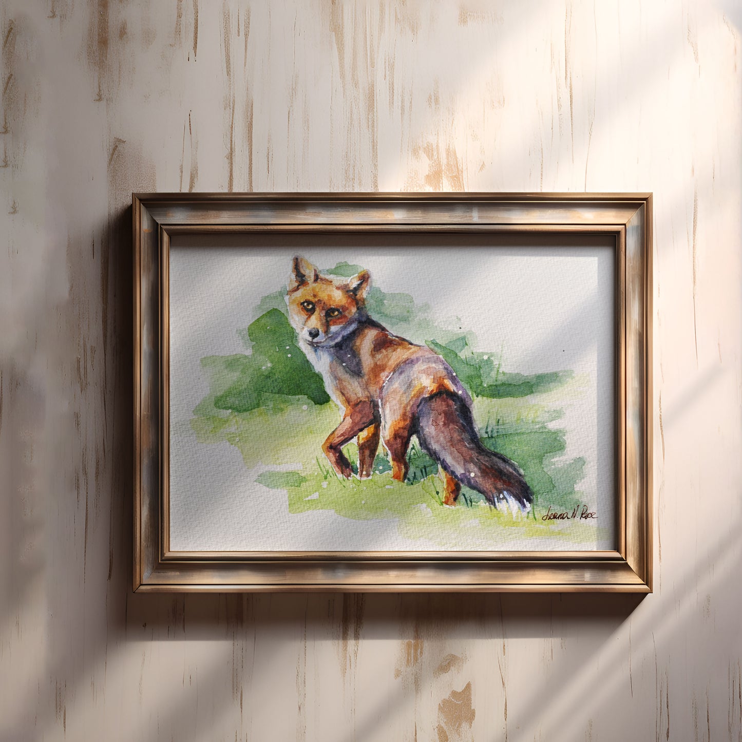 "Looking Back" - Original Watercolor Painting