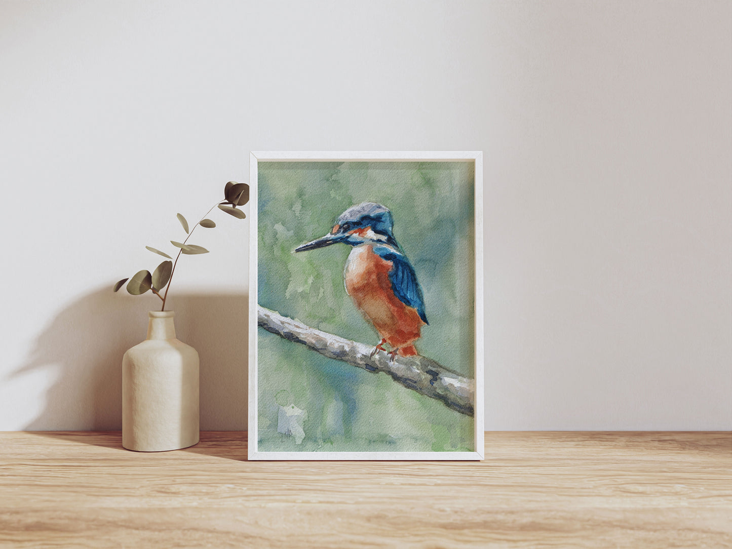 "Kingfisher" - Original Watercolor Painting