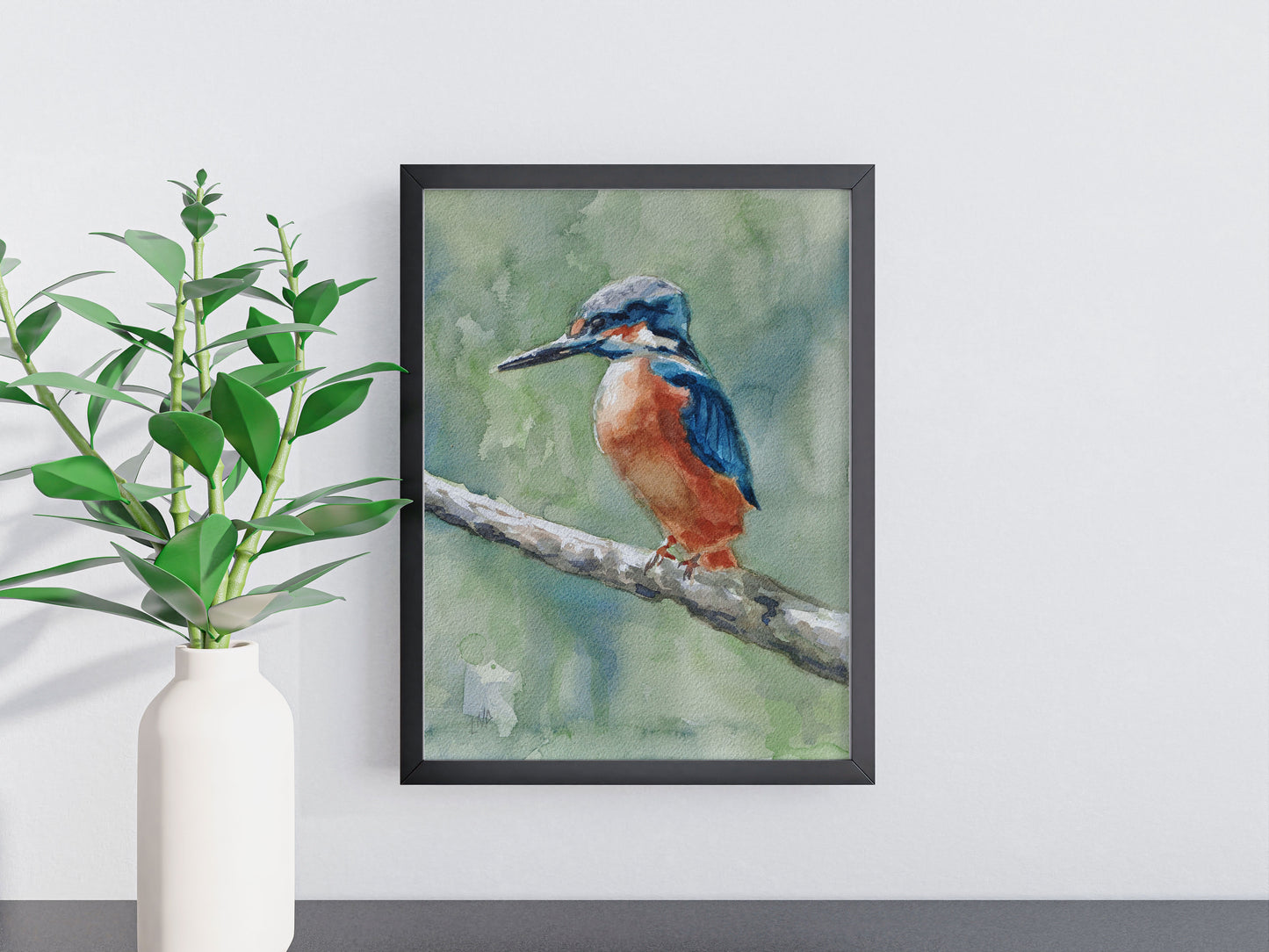"Kingfisher" - Original Watercolor Painting