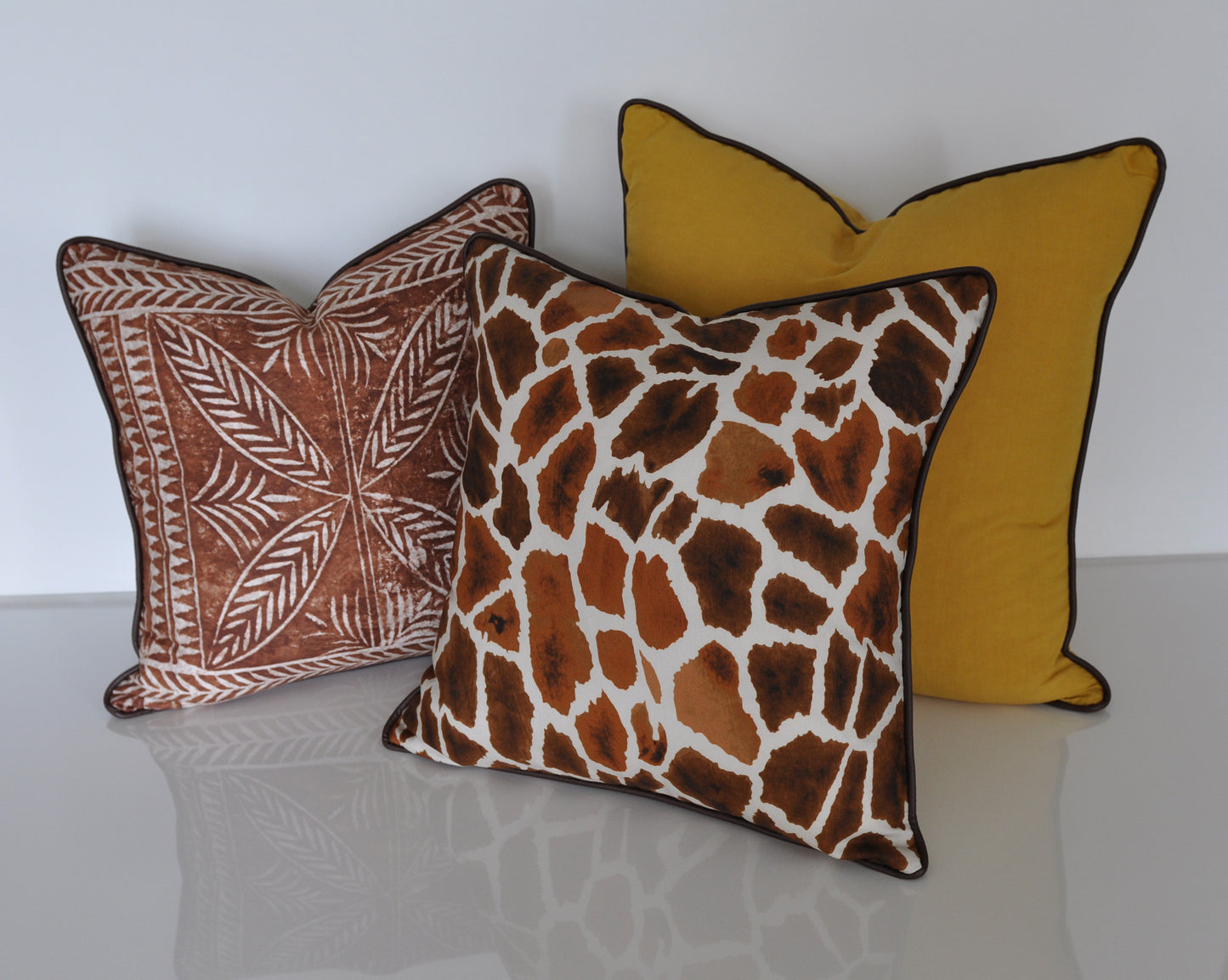 Set of Two Timbuktu Pillow Covers in Tobacco