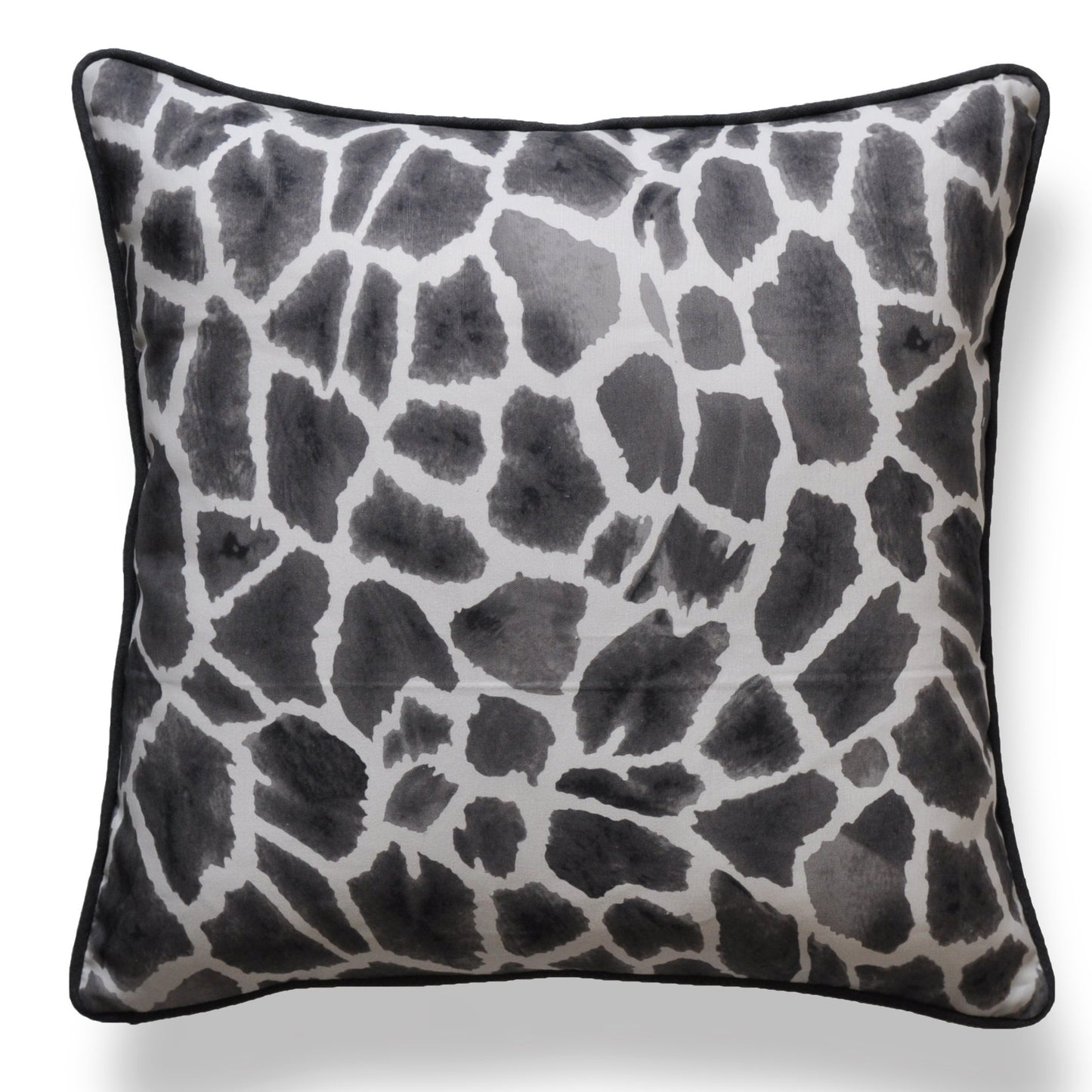 Gray Linen Pillow Covers - Thibaut Pillow Covers - Giraffe Print Covers - Linen Pillow Covers - Animal Print Pillow Covers