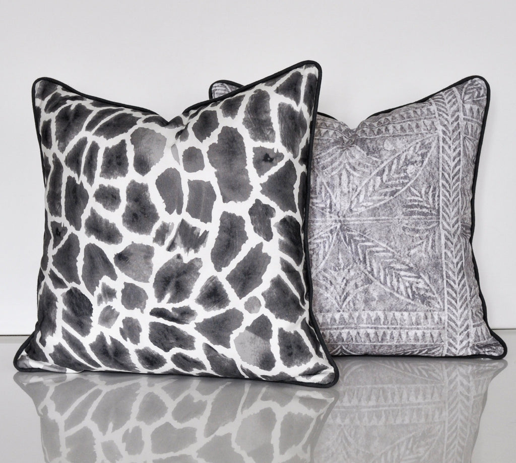 Giraffe clearance print cushion