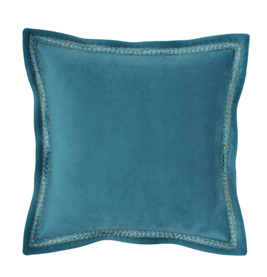 Flange Pillow Cover - Solid Throw Pillow Cover - Pink Pillow Covers - Orange Pillow Covers - Teal Pillow Covers - Velvet Pillow Cover