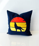 Rustic Wilderness Decorative Pillow Cover - Wolf