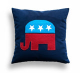 Patriotic Elephant Decorative Pillow Cover