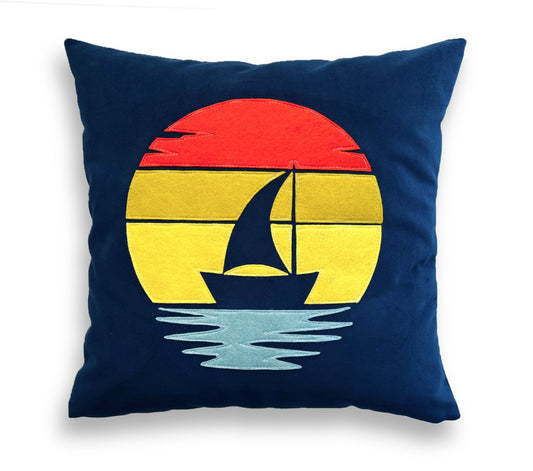 "Sail With Me" Decorative Pillow Cover