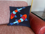 Colorful Fish Pillow Cover