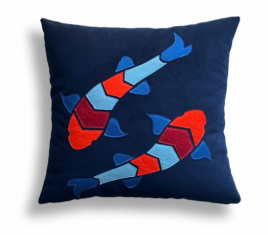 Colorful Fish Pillow Cover