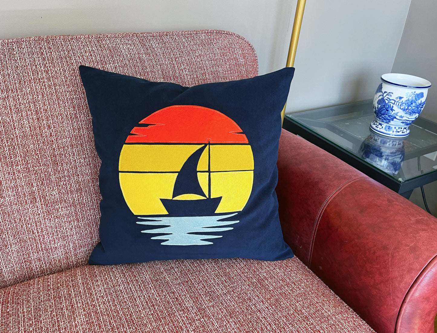 "Sail With Me" Decorative Pillow Cover