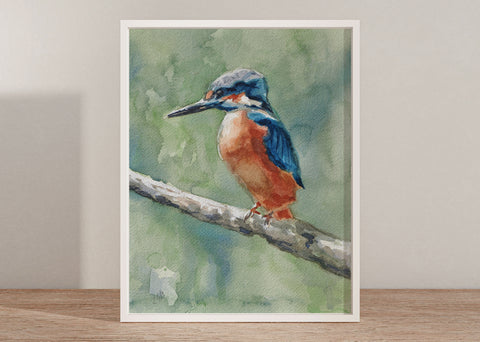 "Kingfisher" - Original Watercolor Painting