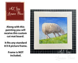 Sheep Painting - Original Watercolor Painting