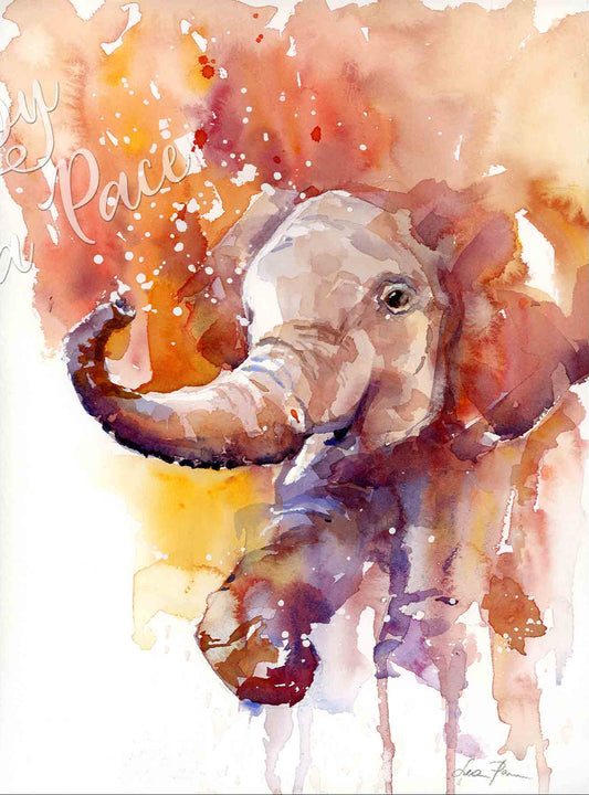 The Splash - Original Watercolor Print