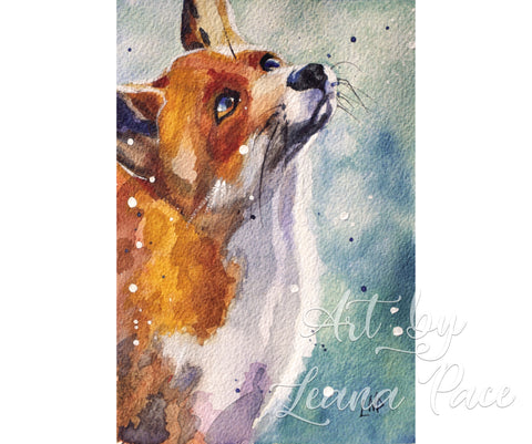 "Winter Is In the Air" - Original Watercolor Painting