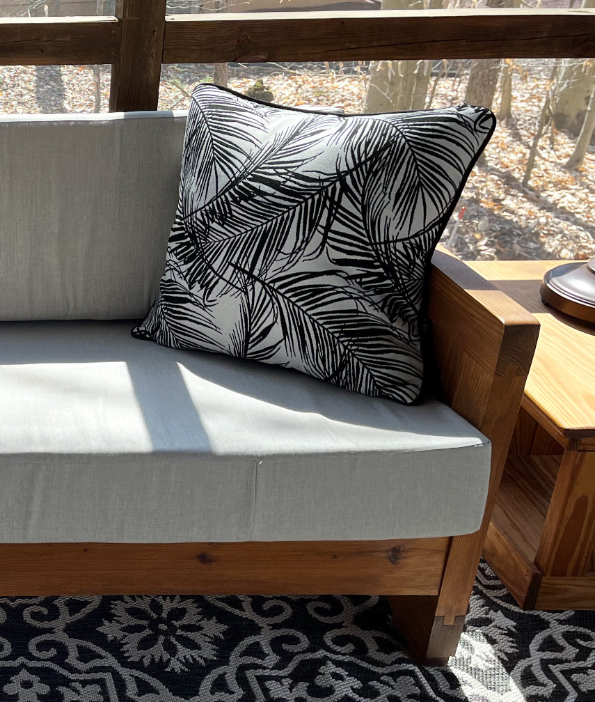 TROPICAL PRINT PILLOW Pillow Cover - Made with Sunbrella® Fabric