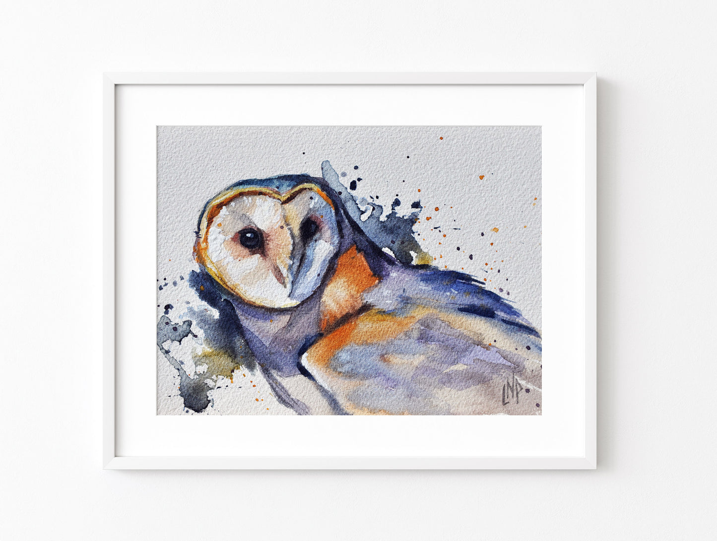 "Barn Owl" - Original Watercolor Painting