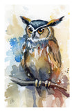 Keeper of the Night - original watercolor print