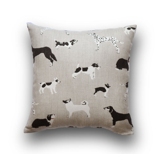 Dog Print Pillow Cover - Made with Sunbrella® Fabric
