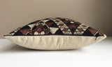 Kilim Pillow Cover -Robert Allen Fabric -Designer Pillow Cover -Tribal Pillow -Brown Pillow -Beige Pillow -Geometric Pattern -Aztec Pattern