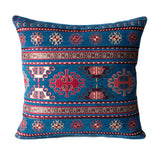 KILIM PILLOW Cover -Turkish Pillow -Tribal Pillow Cover -Ethnic Pillow Cover -Geometric -Chenille Pillow -Blue Pillows- Blue and Gold