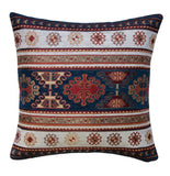 KILIM PILLOW Cover - Turkish Pillow -Tribal Pillow Cover -Ethnic Pillow -Geometric Pattern -Navy White Pillow -Kilim Throw Pillow