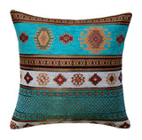 KILIM PILLOW Cover - Aztec pillows - Tribal Pillow -Ethnic Pillow - Geometric Pattern - Turkish Pillow -Chenille Pillow - Turquoise Pillows