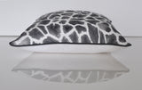 Gray Linen Pillow Covers - Thibaut Pillow Covers - Giraffe Print Covers - Linen Pillow Covers - Animal Print Pillow Covers