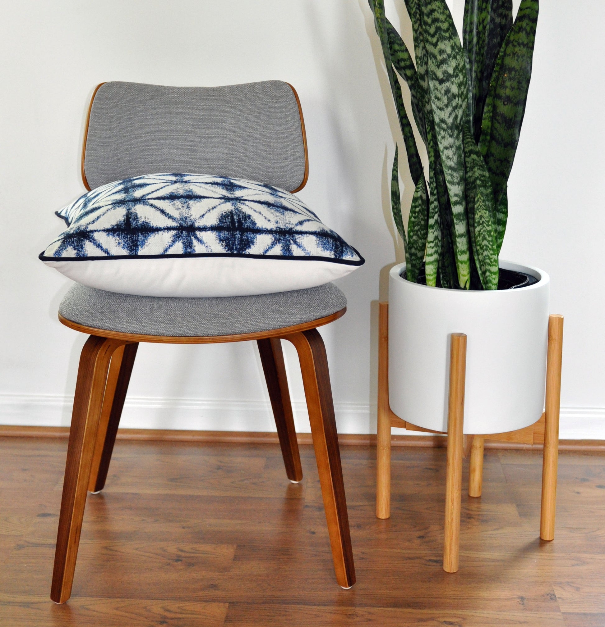 Indigo Blue Pillow Cover -Sunbrella® Fabric - Midori Fabric -Blue and White Pillow Cover -Indoor and Outdoor Throw Pillow Cover -Navy Pillow