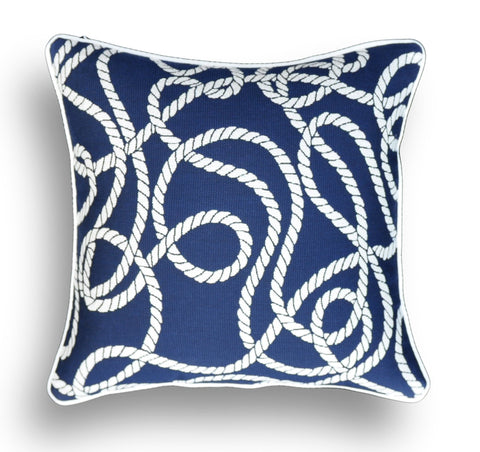 Nautical Pillow Cover Made With Sunbrella® Fabric