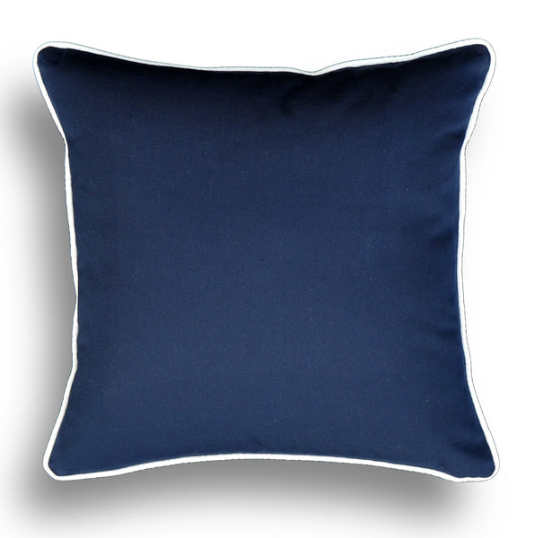 Solid Navy Blue Throw Pillows