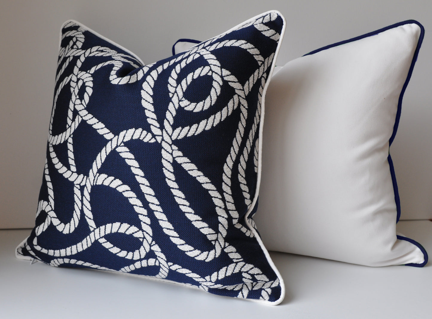 Outdoor Pillows - Sunbrella Pillows - Pillows with Piping - White Outdoor Pillows - White Sunbrella Pillows