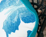 OUTDOOR PILLOW COVERS -  Butterfly Pillow Cover - Turquoise Pillow Cover - Blue Pillow Cover - Patio Pillow Cover - Designer Pillow Cover