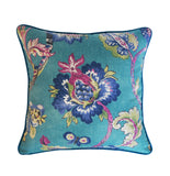 Peacock Pillow Cover -Robert Allen Pillow Cover -Designer Pillow Cover -Floral Print Pillow Cover -Teal Pillows- Flower Print -Floral Pillow