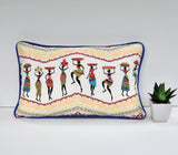 African Motif Pillows - Set of Two Pillow Covers